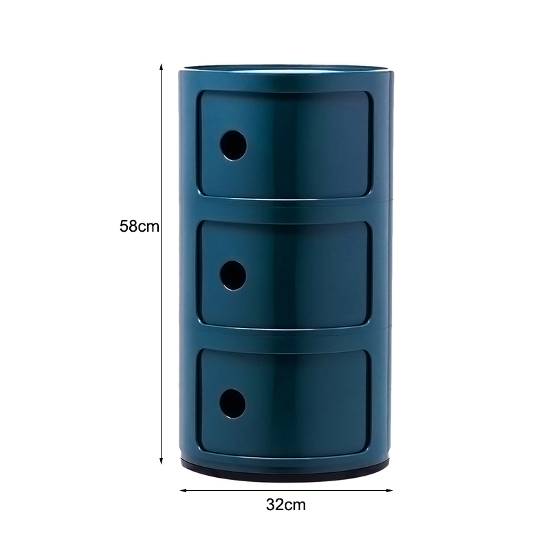 Blue Storage Box, Office Storage Drawers, 2 or 3 Floors