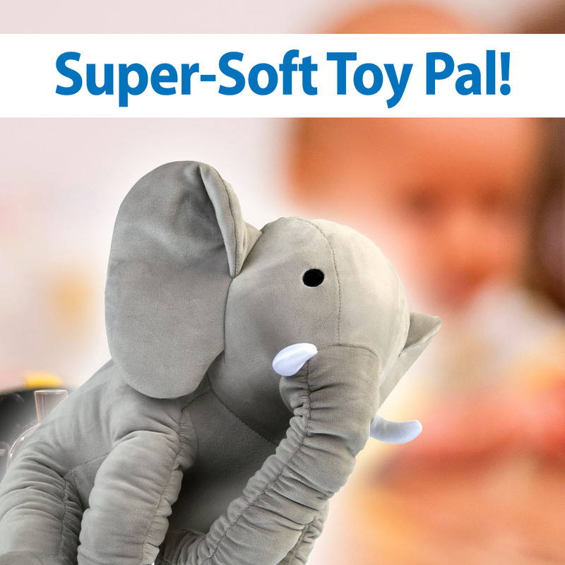 Ultrasoft 30cm Grey Elephant Luxury Ruffled Plush Toy