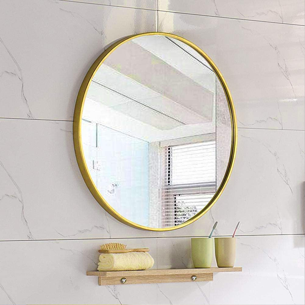 80cm Round Bathroom Shower Mirror, Decorative Makeup Mirror