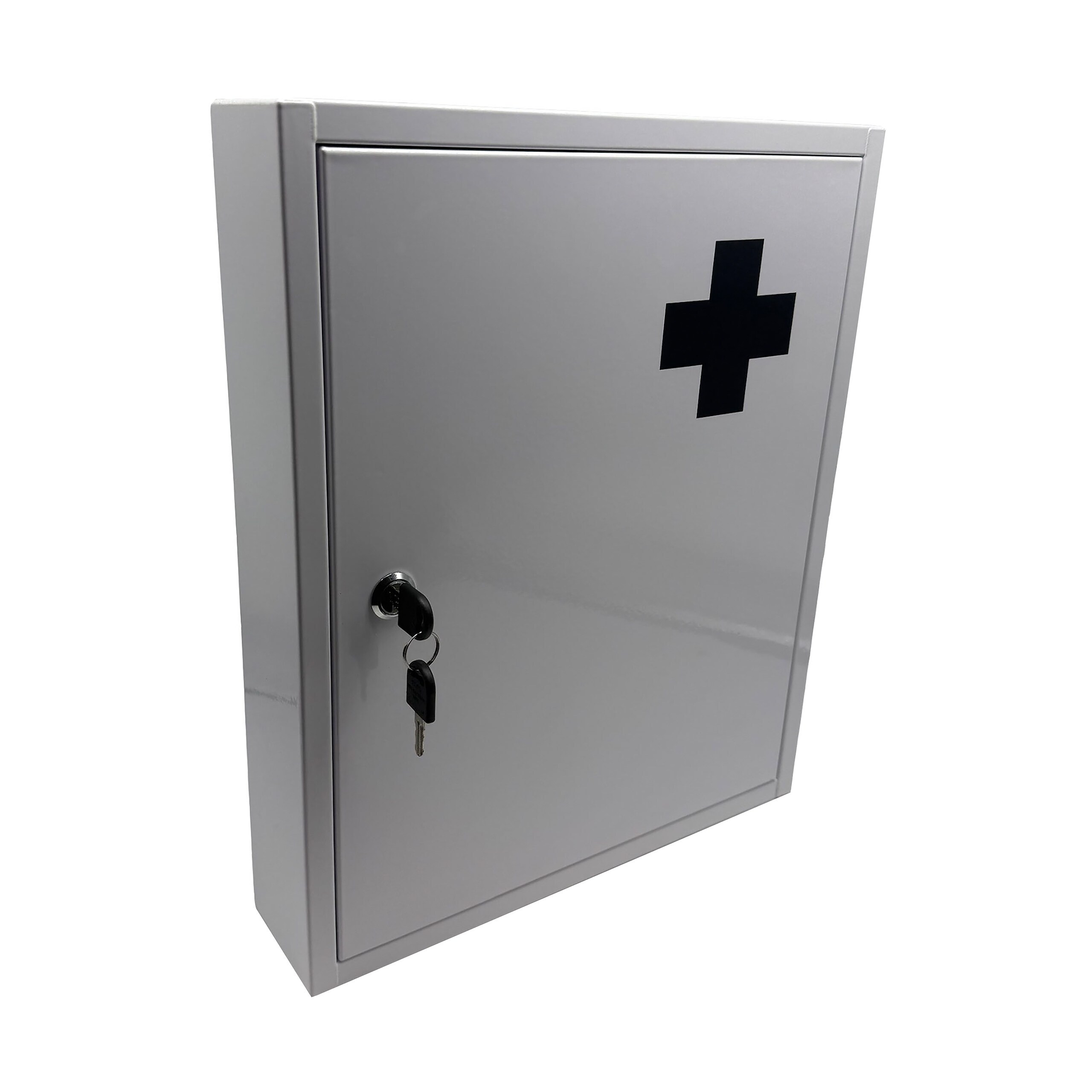 Medical Cabinet In White/gray - (w)35.5 X (h)43 X (d)8 Cm