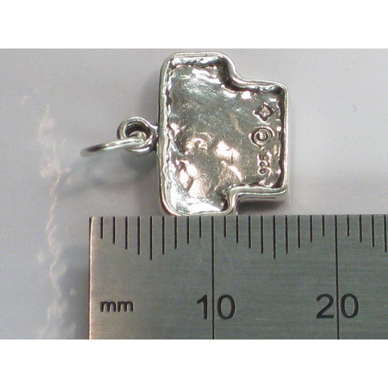 Hebrew East .925 Sterling Silver Holy Charm