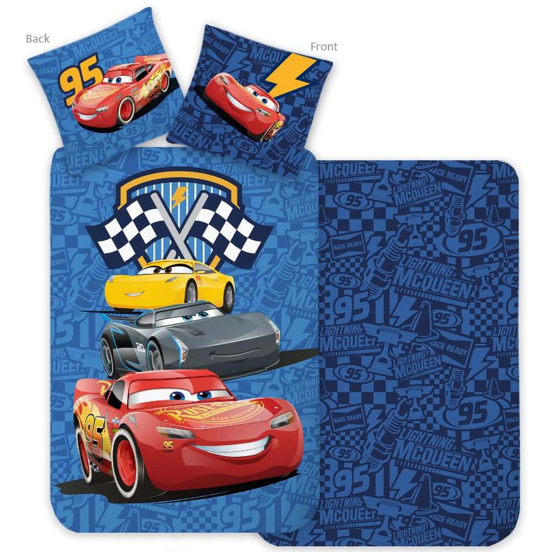 Cars Racing Crew Reversible Bedding Set, 2-piece, 135 X 200 Cm, Cotton