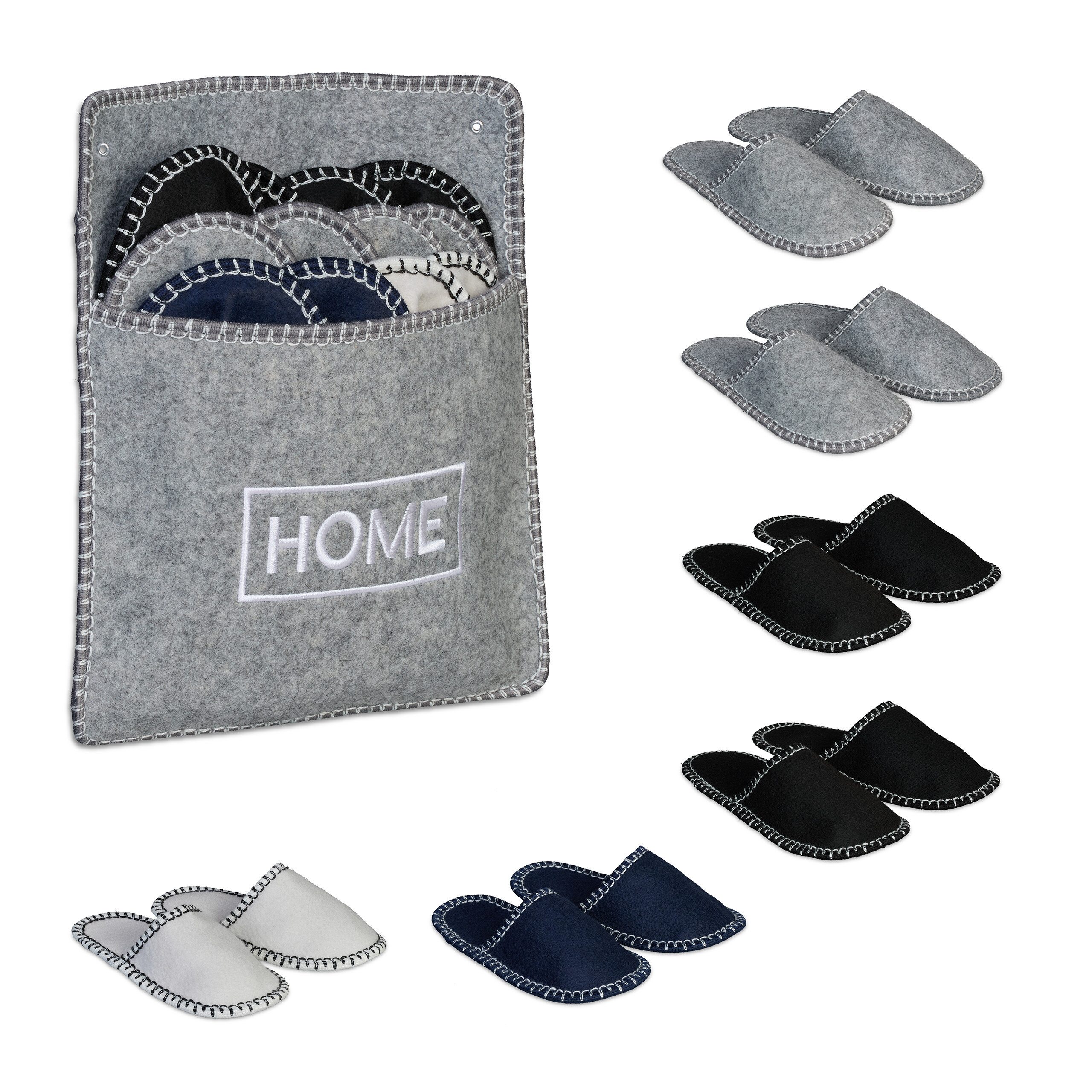 6 X Slippers "home" In