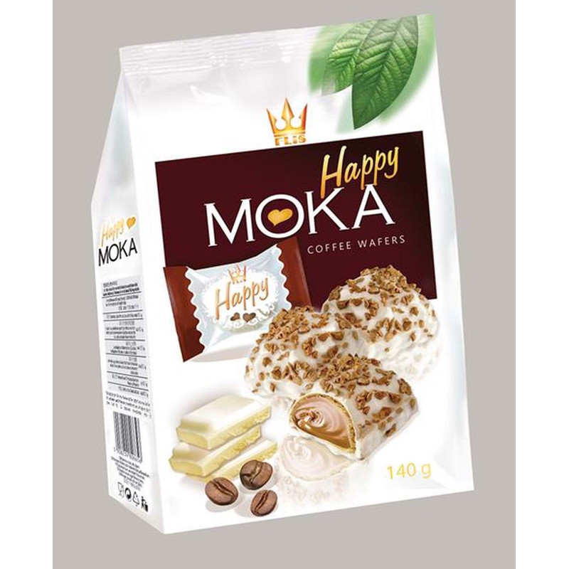 Image of Flis Happy Mocha Coffee Waffles, 140g