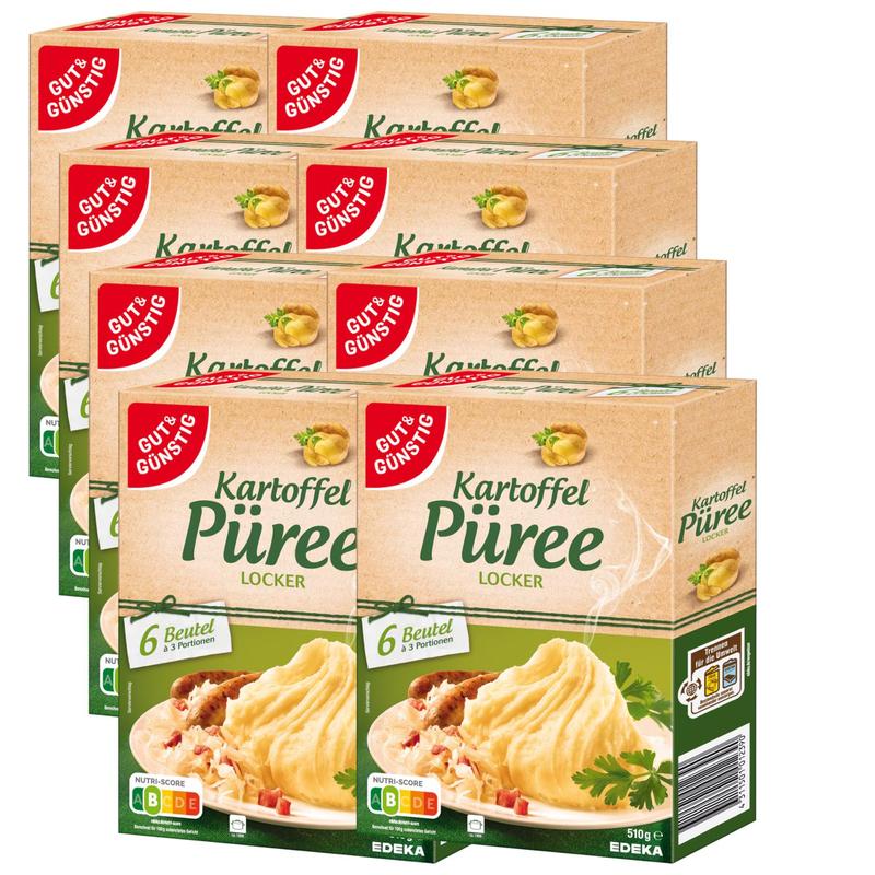8x Good&cheap Mashed Potato Puree 18 Portions 510g (8x510g)