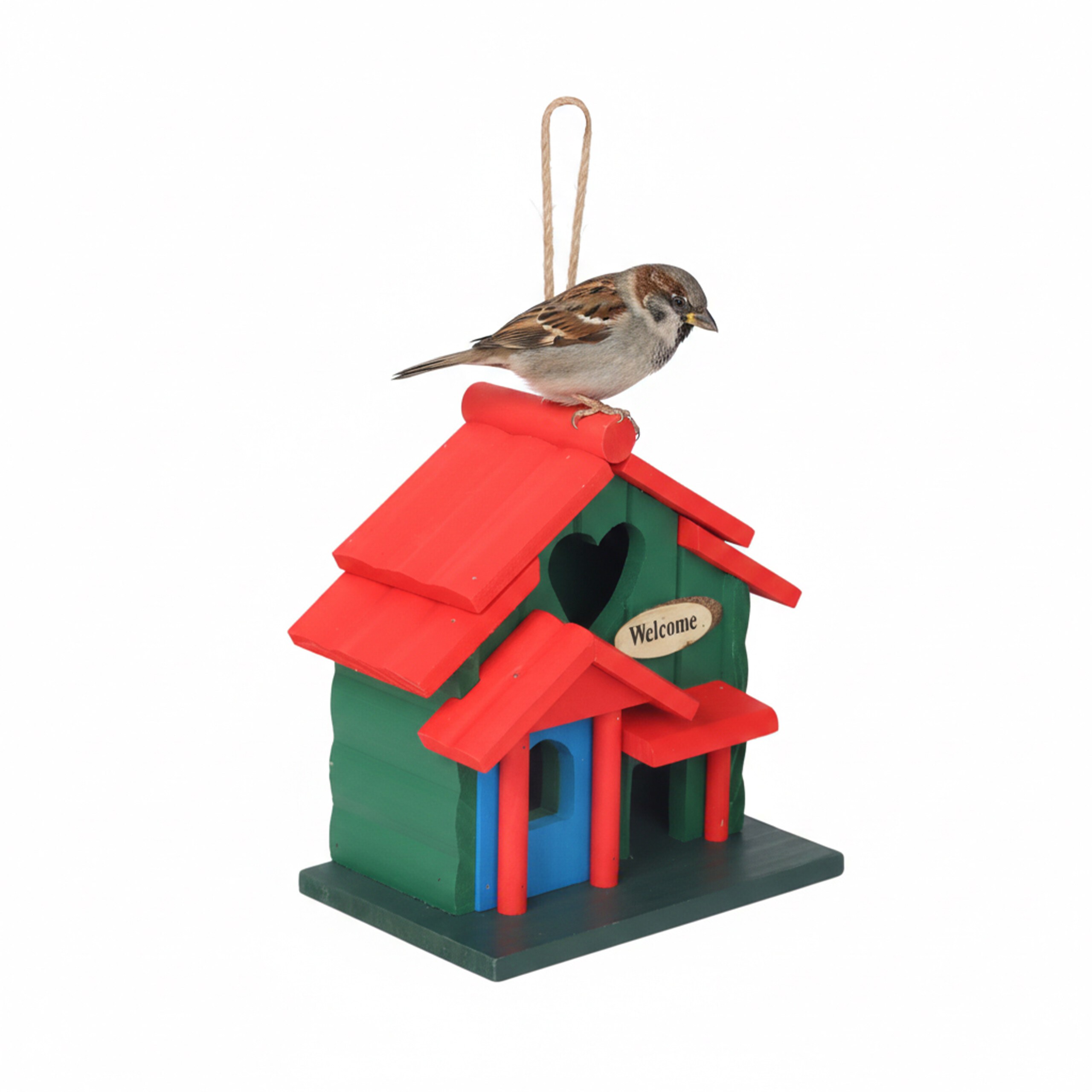 Decorative Birdhouse In Multicolor – (w)20 X (h)21 X (d)13.5 Cm