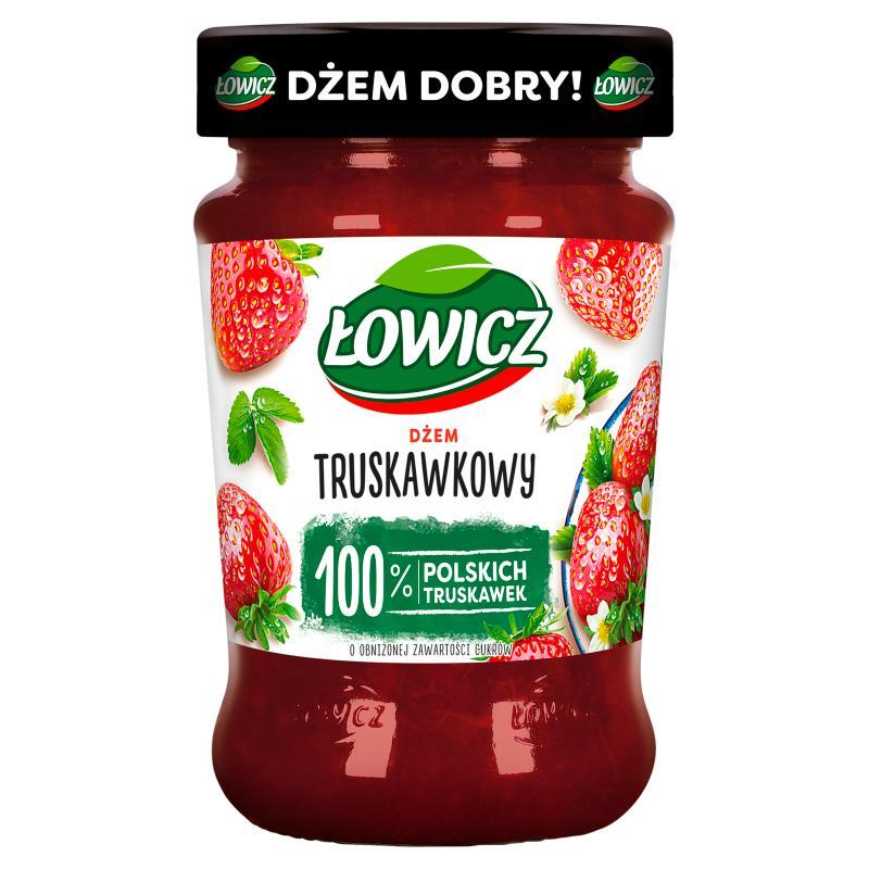 Lowicz Strawberry Jam With Reduced Sugar Content 280 G