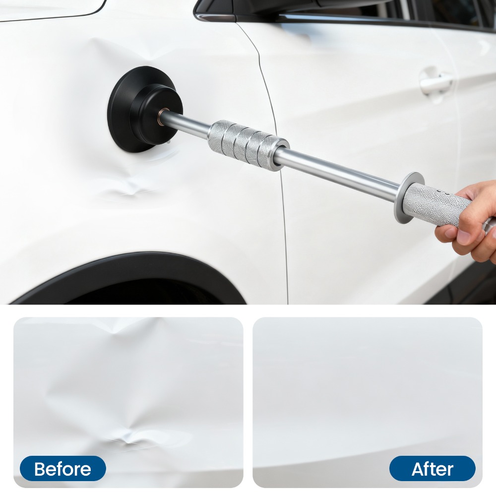 TEMU Automotive Dent Pneumatic Puller Kit, Body Repair Aluminum Slide Hammer, Automotive Dent Repair Tool