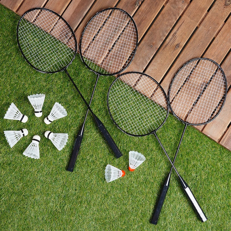 Image of Badminton Set With 8 Shuttlecocks, 61 Cm, 12-piece