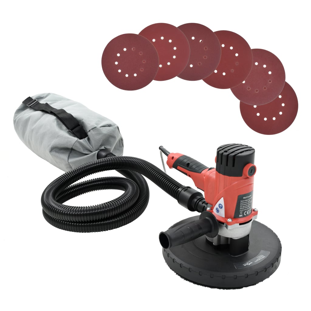 Image of Vidaxl Drywall Sander With Vacuum Function 1200w Ceiling Sander Wall Sander
