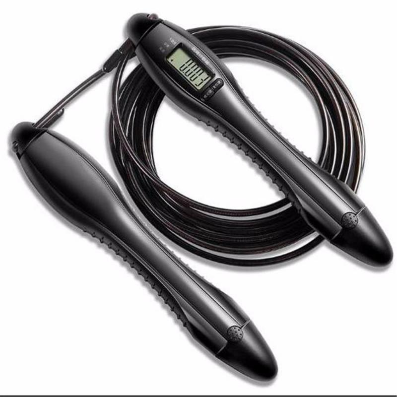 TEMU Digital Lcd Jump Rope With Counter & Timer – Adjustable Length Skipping Rope With Calorie & Jump Count For , Weight Loss & Speed Training