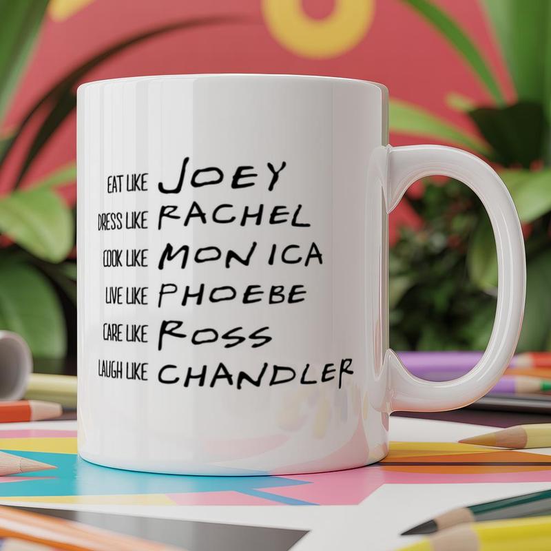 TEMU Hippowarehouse Rachel Chandler Mug 11oz White Ceramic Coffee Mug Novelty Print Tea Cup Funny Unique Gift For Men Women Birthday Present Office