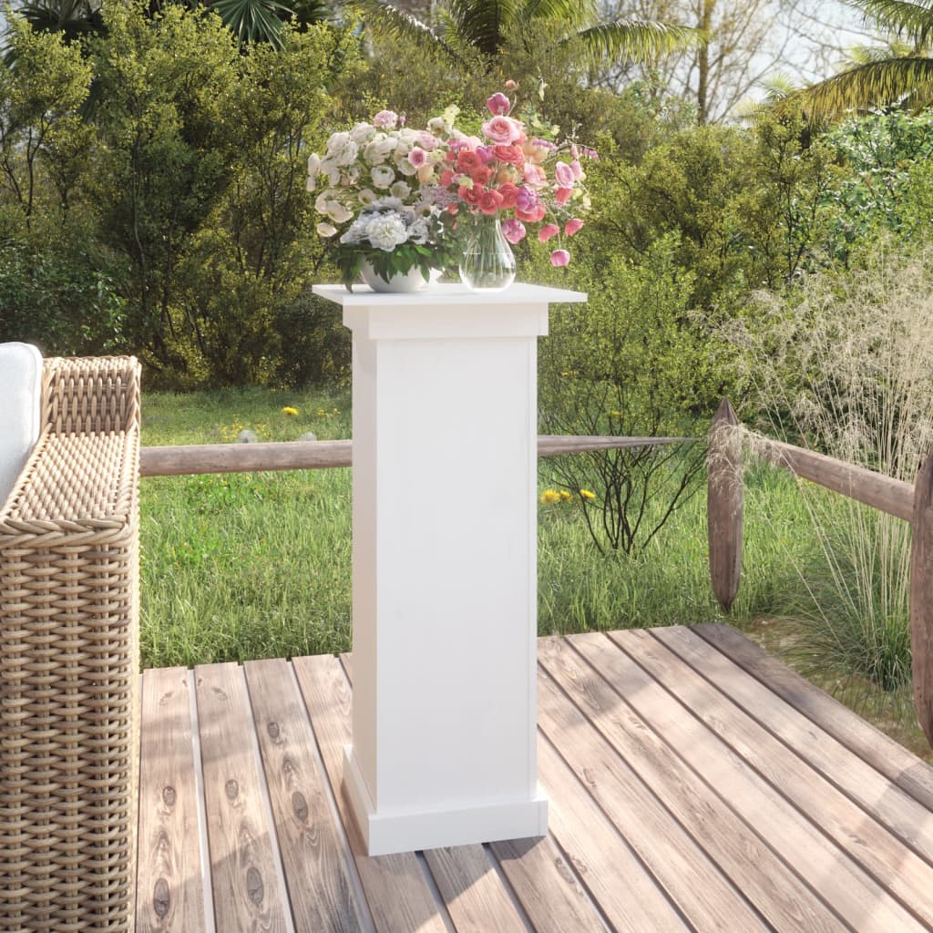 Image of Vidaxl Flower Stand Plant Stand Garden Plant Stand Flower Pot Stand Wooden Plant Stand Solid Plant Stand Garden Furniture Terrace Decor