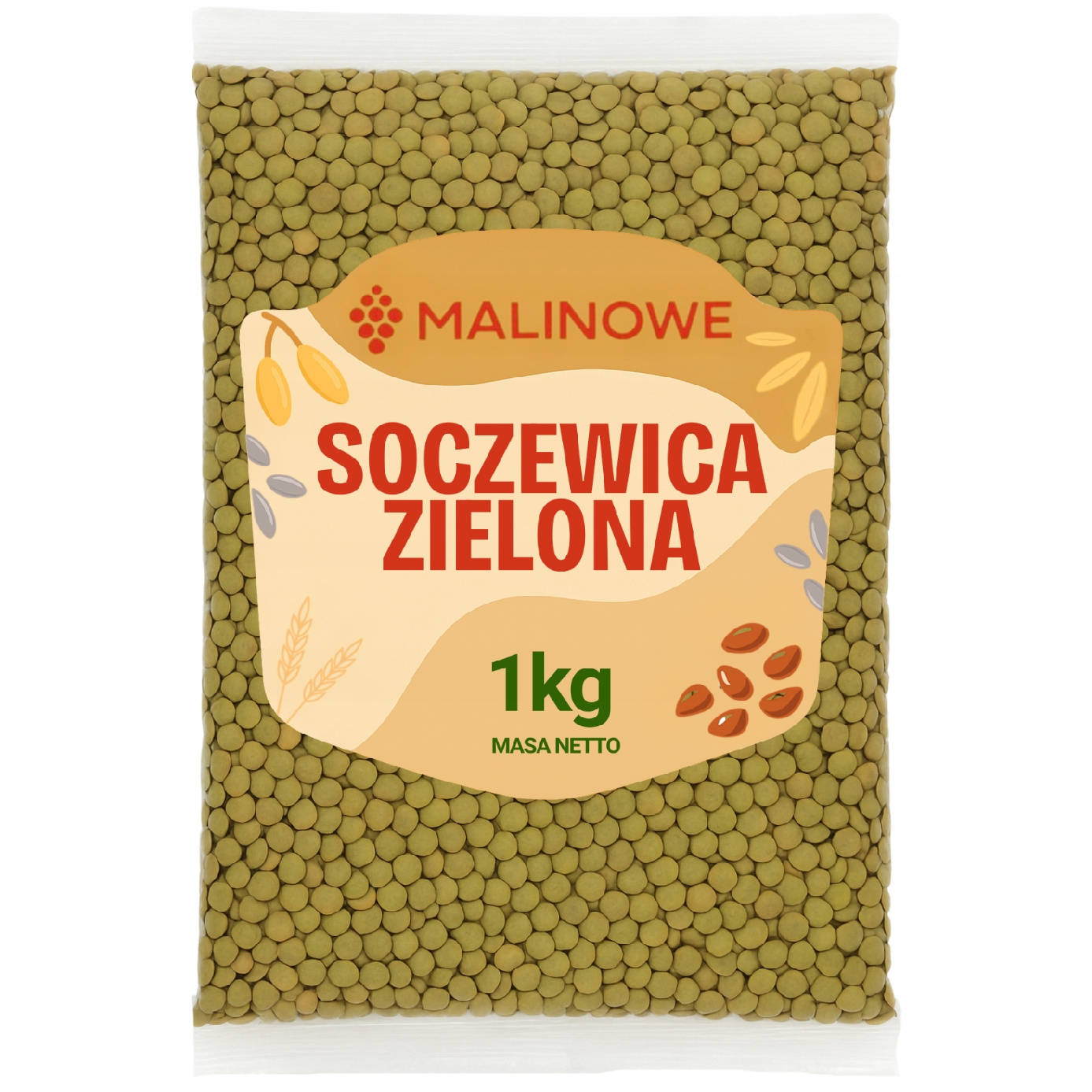 Green Lentils 1kg Natural High Quality
