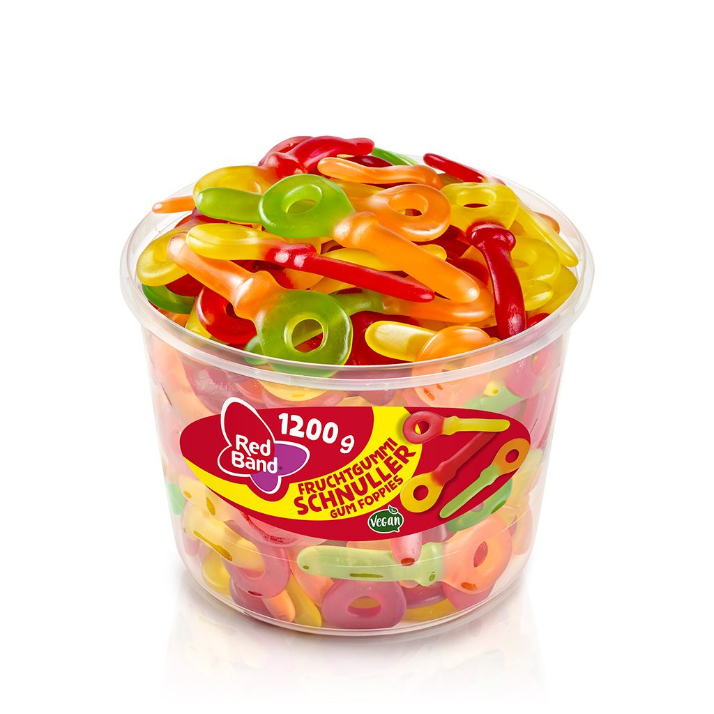 Red Band - Fruit Gum Pacifier - Clear Container - 1.2kg