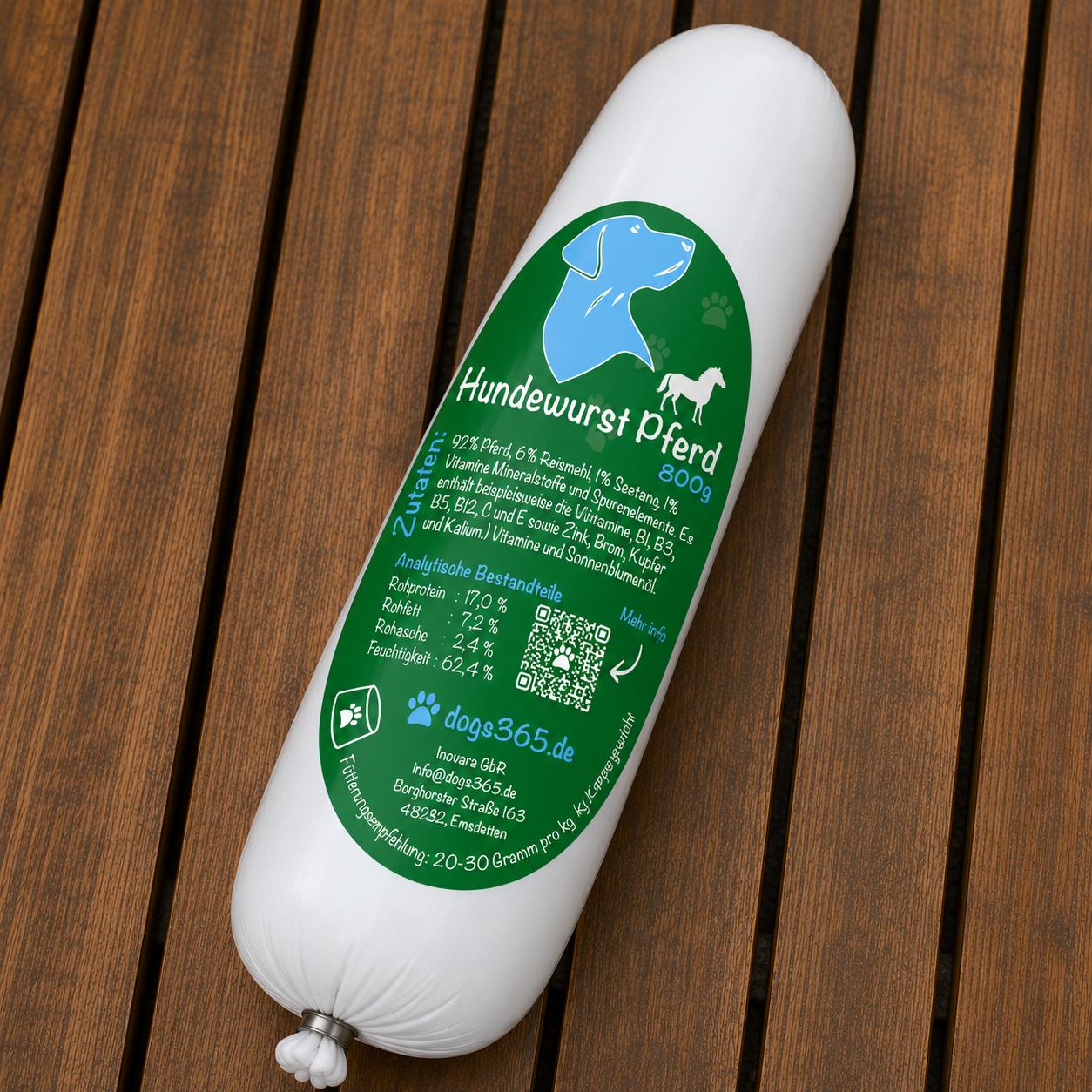Dog Sausage Horse 800 Grams