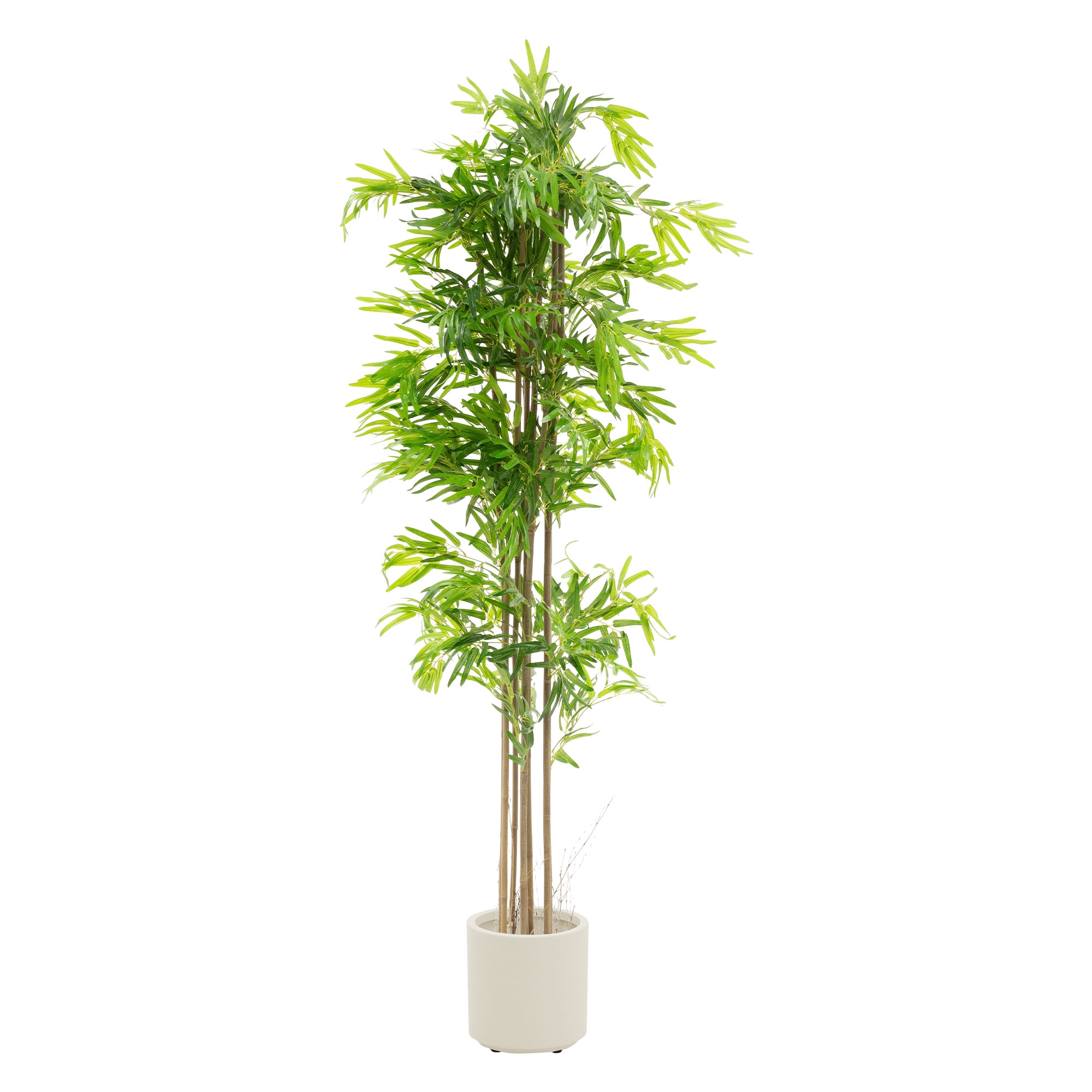 Image of Ml-design Artificial Bamboo, Large Artificial Plants, Faux Plant With Trunk, Fake Plastic Plant Decoration In Pot For Indoor And Outdoor, Artificial Tree That Looks Real For Living Room Office