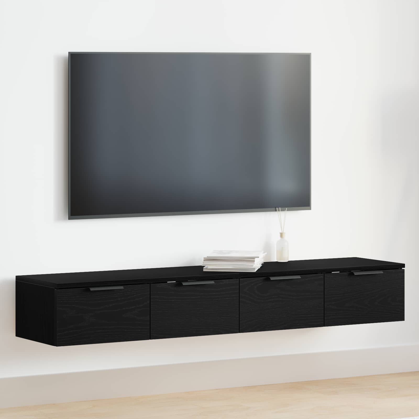 Wall-mounted Cabinet 2pcs. -optic, Living Room Storage, Rectangular Wall Cabinet, , Lots Of Space, Material