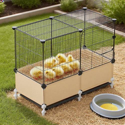 chicken cage coop diy pet playpen house kennel metal enclosure for rabbits ducks poultry pets outdoor animal pens with removable tray