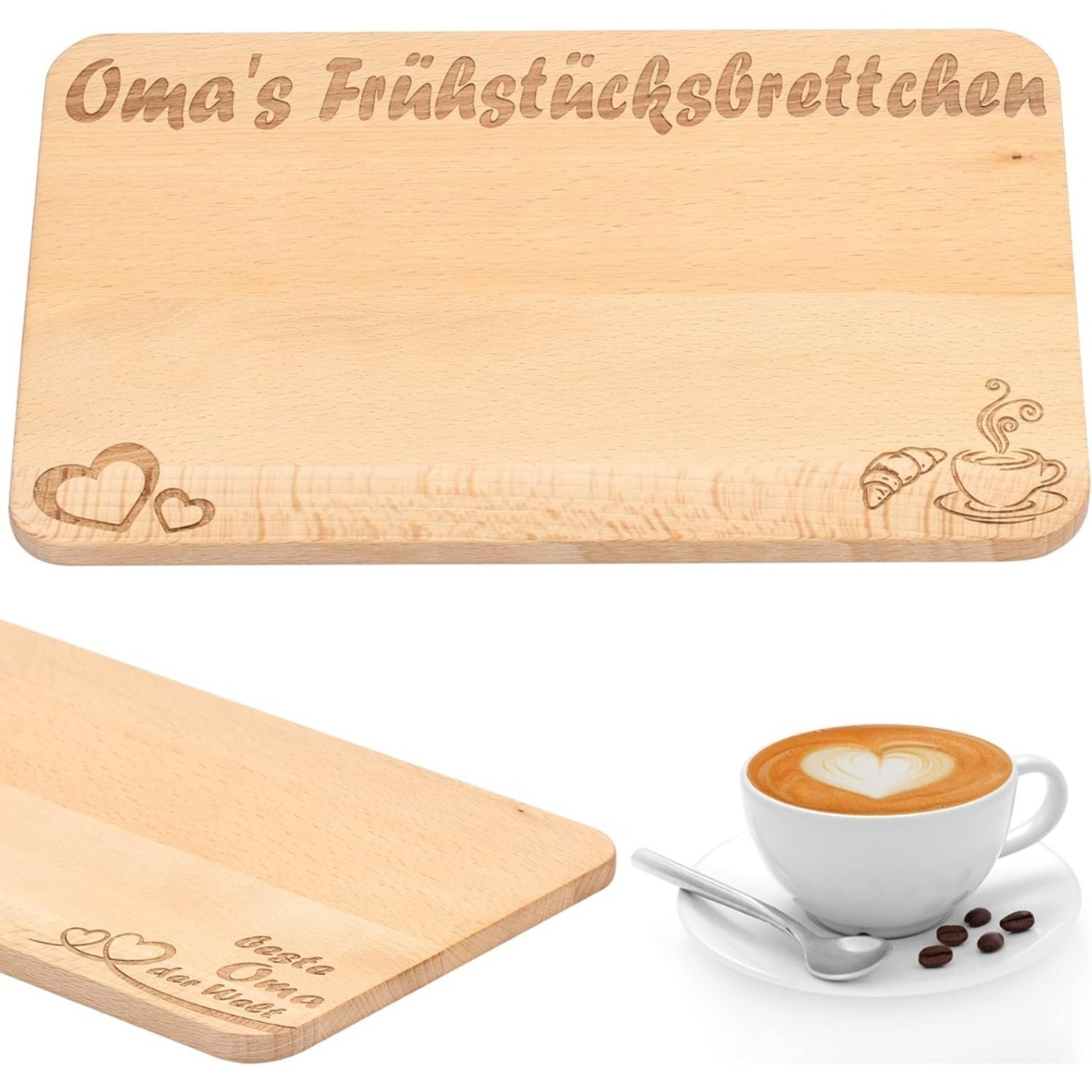 E-shop Oma Geschenk Geburtstag Oma Frühstücksbrettchen Oma Geschenke Großmutter Holz Frühstücksbrett Beste Oma Geschenke für Oma Großeltern Geburtstag