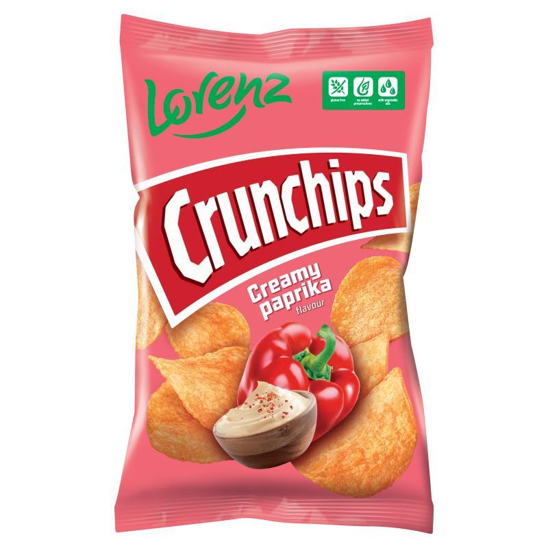 Image of Lorenz Crunchips Potato Chips With Creamy Paprika Flavor 130 G