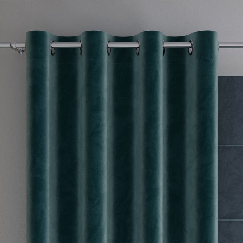- Curtain With Eyelets - 140x240 Cm - Dark Turquoise Petrol