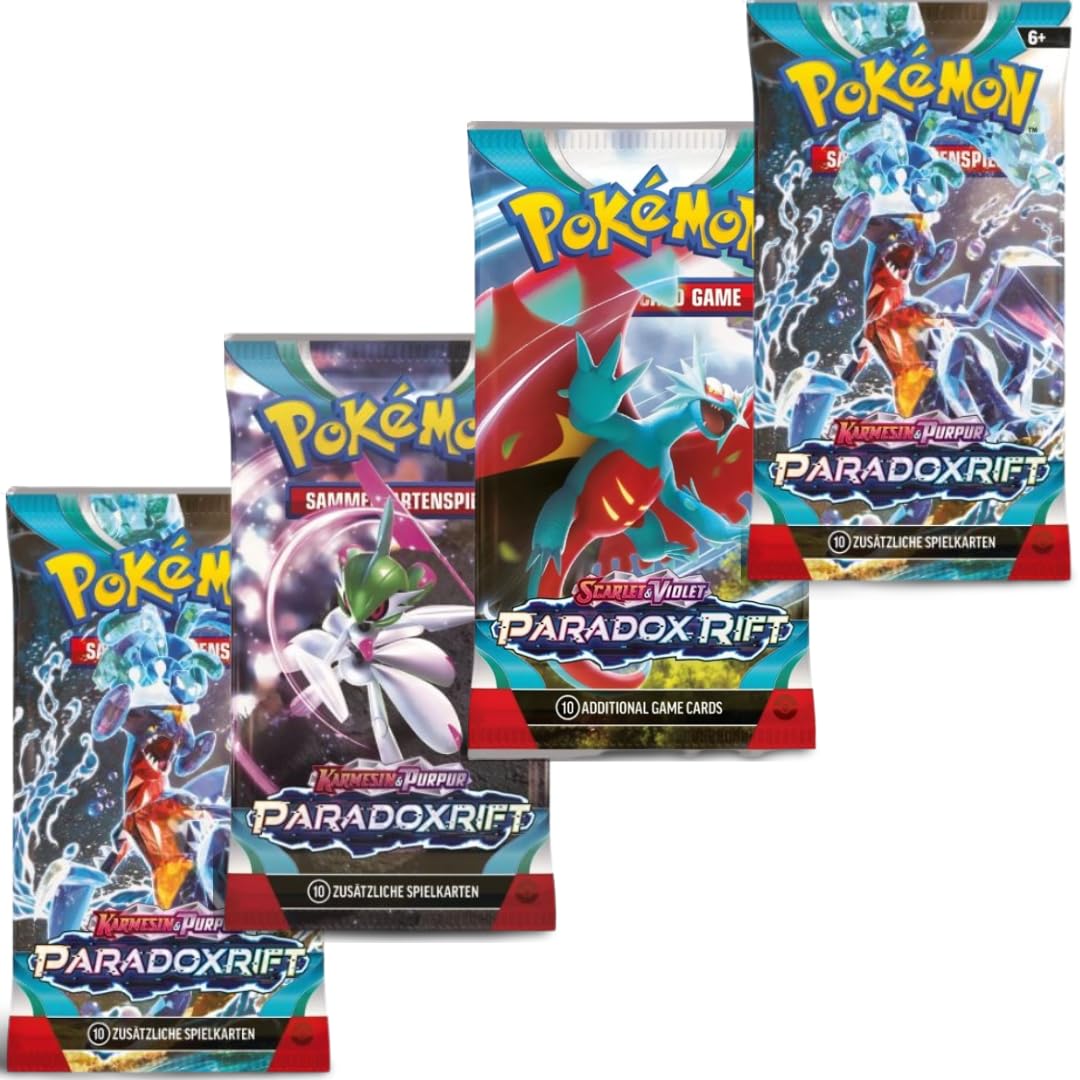 E-shop 4x Pokemon Booster Set - mit 10 Karten - DEUTSCH
