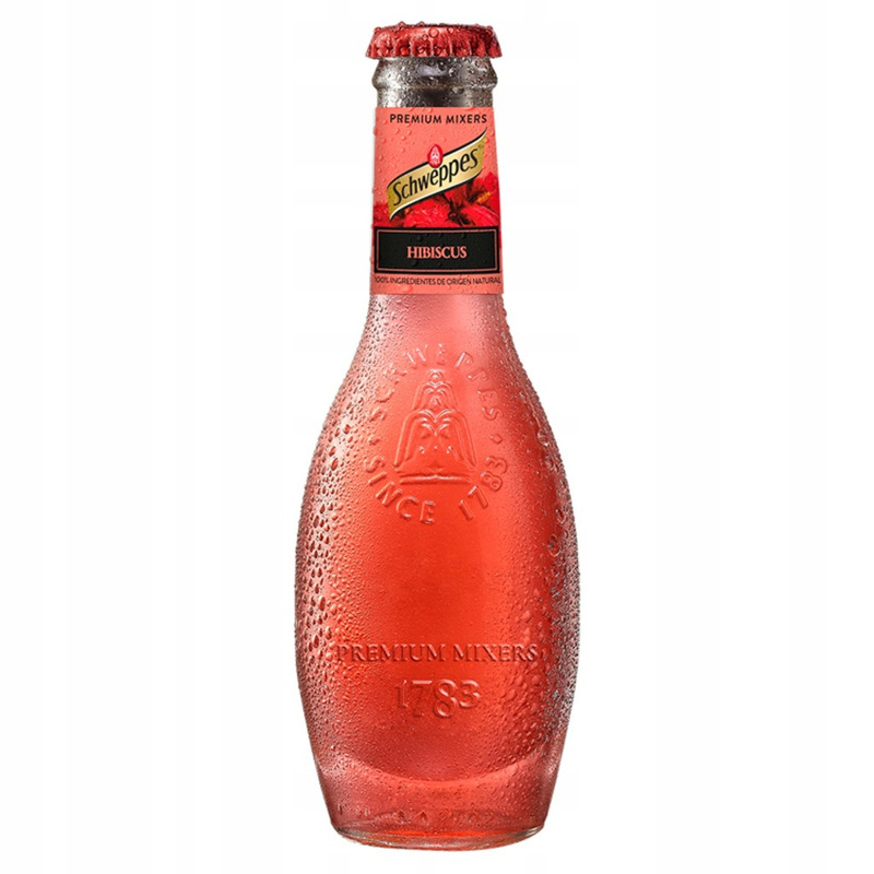 Schweppes Premium Mixer Hibiscus Carbonated Beverage 200 Ml