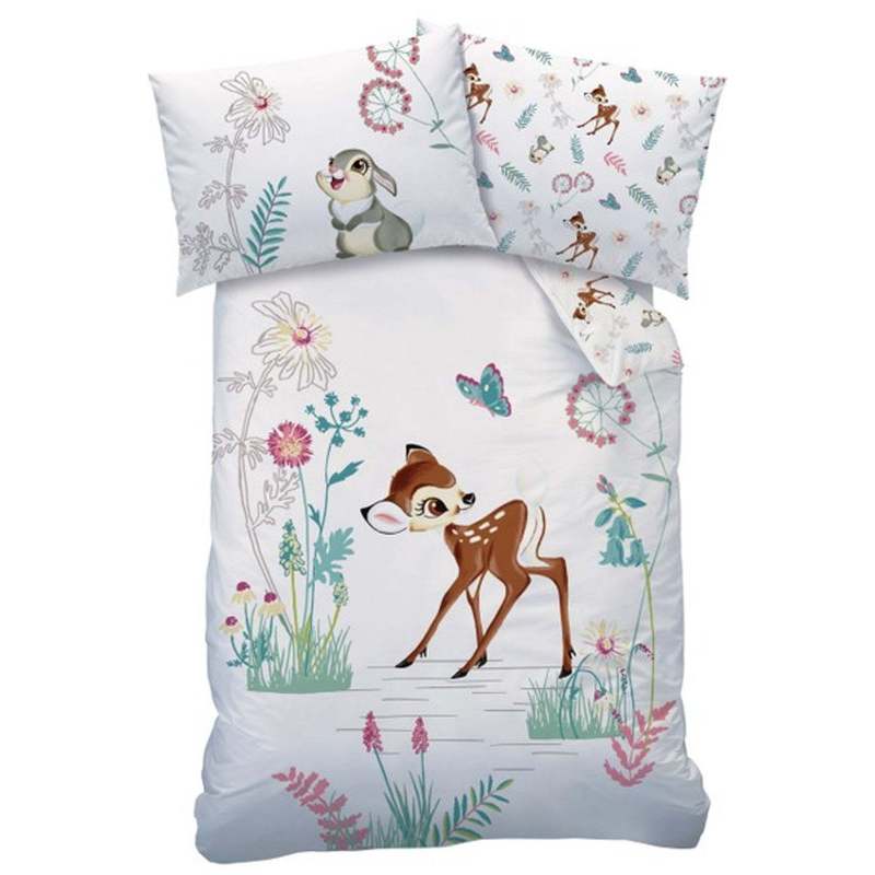 E-shop Junior Bettwäsche Disney Bambi 100 x 135 cm 100% Baumwolle