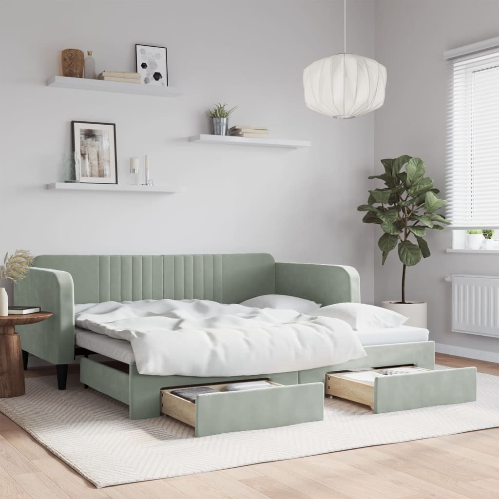 Image of Extendable Daybed, Pull-out Daybeds, Sleeper Bed, Guest Bed, Sleeper Sofa, Daybed Sofa, Couch Bed, Comfortable Sleeper Sofa, Upholstered Daybed, Extendable Bed