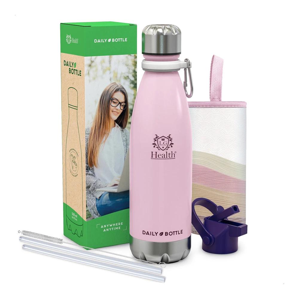 TEMU LG Luxury & Grace Botella de Agua Acero Inoxidable Daily - 500 ml