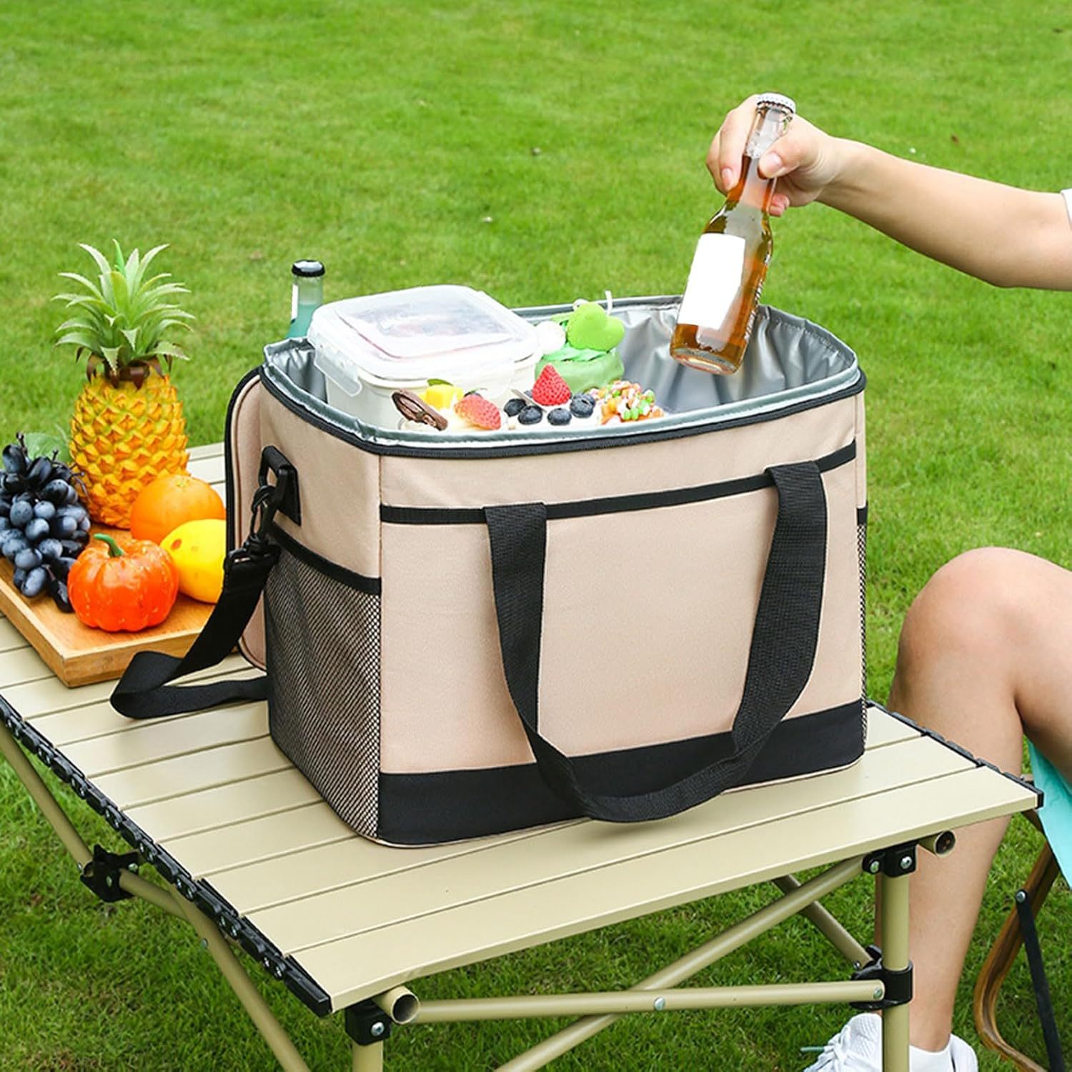 30L Large-Capacity Insulated Picnic Cooler Bag