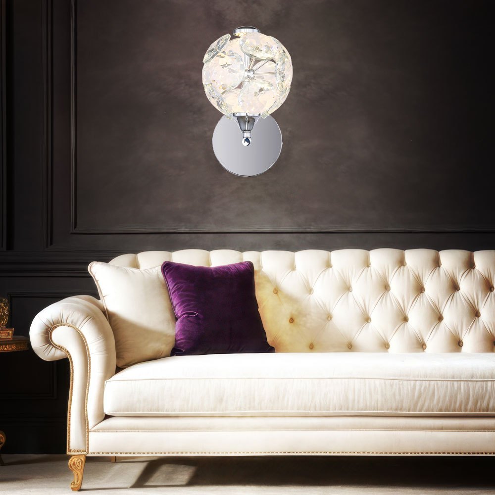 Lamp Led Hallway Light Chrome Living Room Ball Lamp Metal