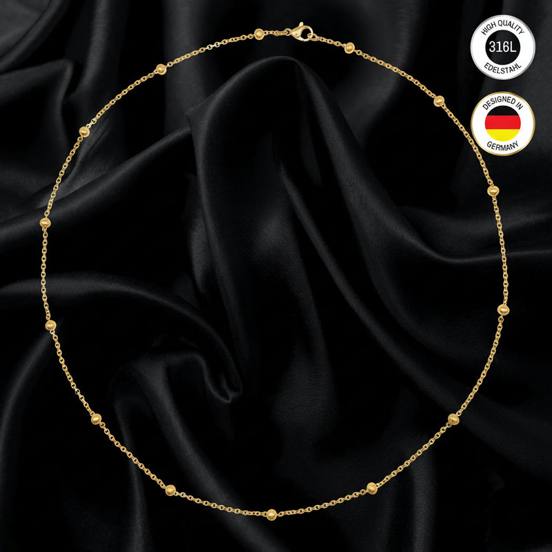 Women's Gold-colored Waterproof Necklace