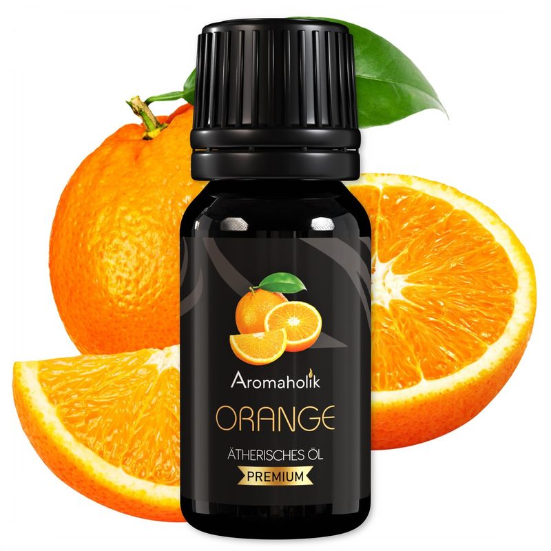 Image of Aromaholic Natural - Essential Oils For Diffuser & Diffuser - Certified Essential Oil From India - Orange Essential Oils 10ml For Sauna & Massage