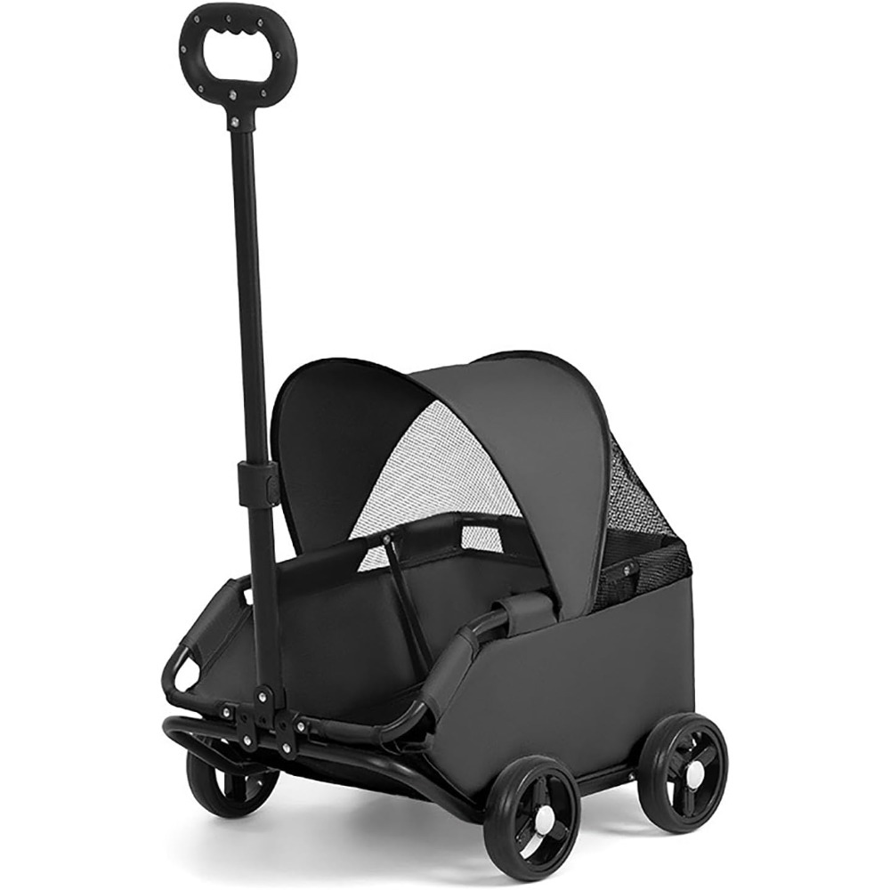 TEMU Stroller – Foldable Cart With 360° Rotatable Handle, Extendable Pull Handle & Storage Bag Lightweight Travel Buggy For Small