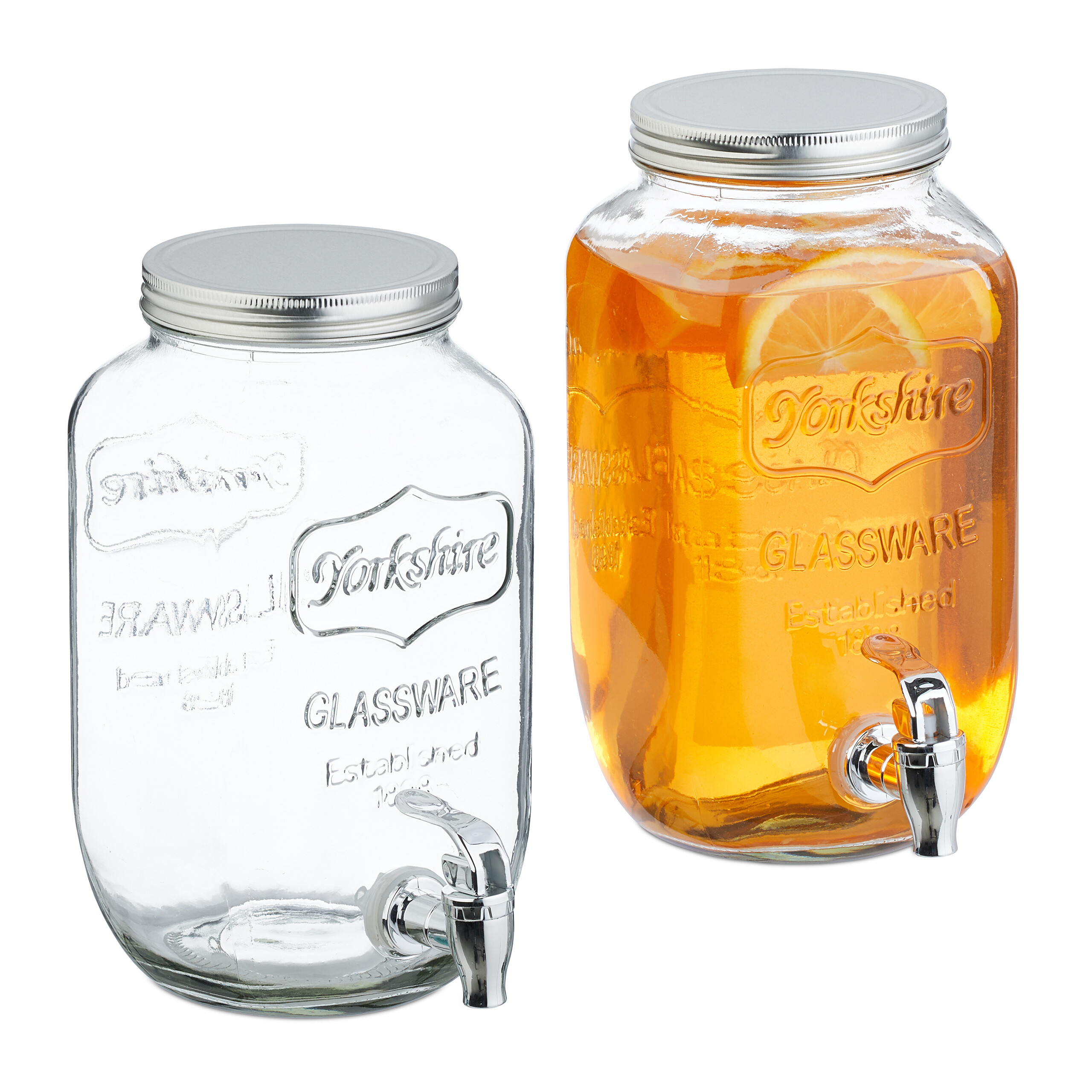TEMU 2 X Transparent Beverage Dispensers - 3.5l