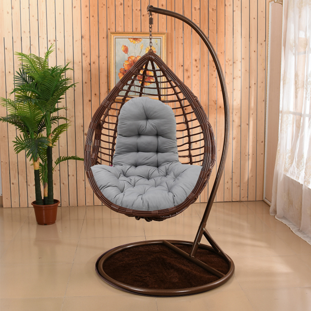 dark grey swing pad only cushion basket cushion   tongue swing pad courtyard mat   support soft comfortable relieve your physical stress 130 95 15cm 51 18 37 4 5 91 inch