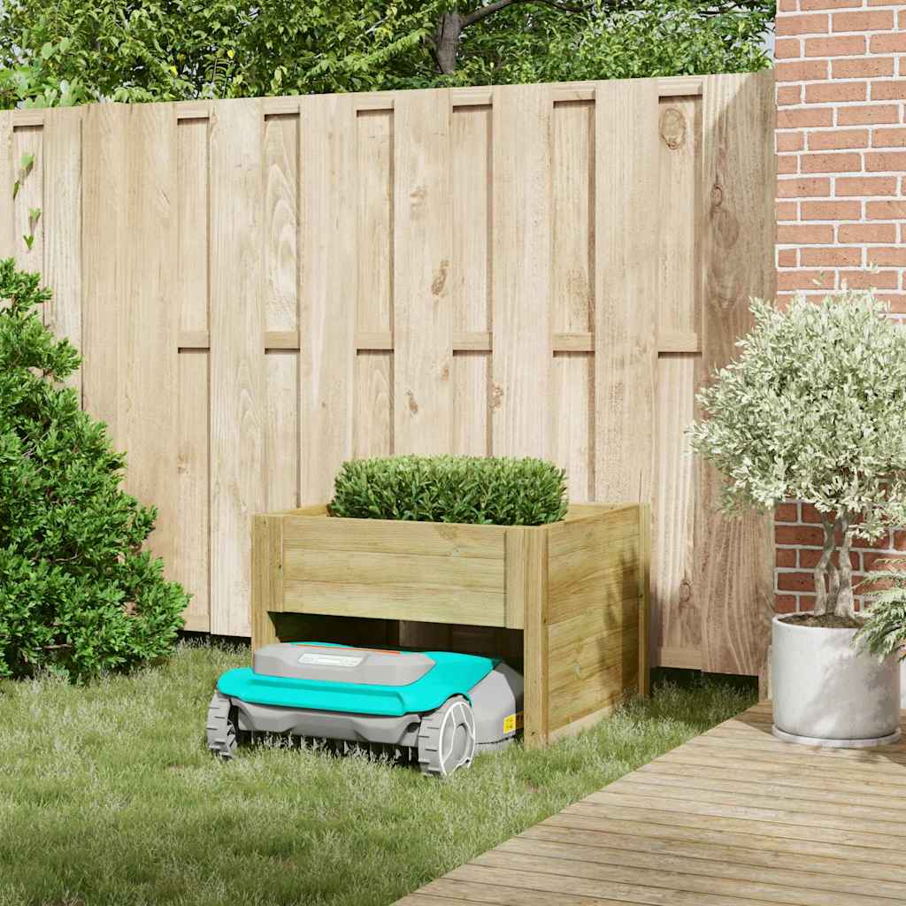 Robot Lawn Mower Brown 73 x 67 x 56 cm Impregnated Fir - Robot Lawn Mower, Automatic Mower, Garden Tools, Greenery