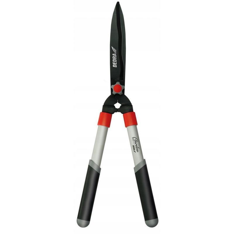 Dedra 80A043 Telescopische Heggenschaar met Teflon-gecoate Koolstofstalen Messen, 250mm Meslengte, Verstelbare 675-885mm Bereik