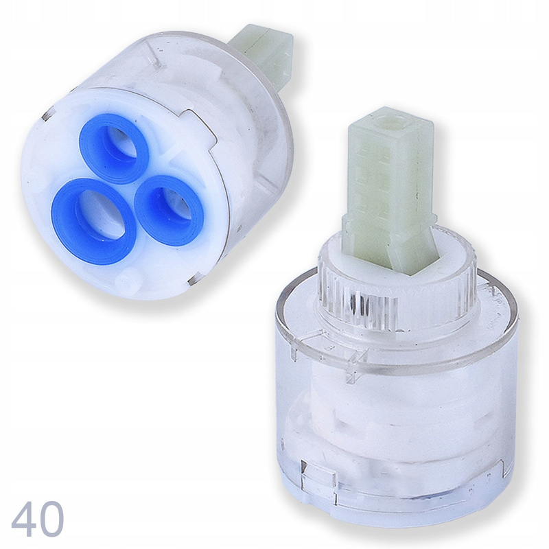 Image of Ceramic Cartridge 40 Mm For Bathtub, Shower, And Sink Faucets
