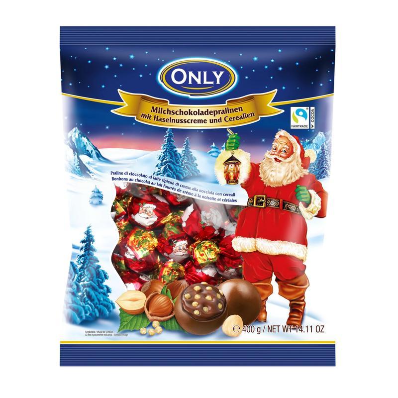 Image of Only Xmas Hazelnut Cereal Pralines 400g