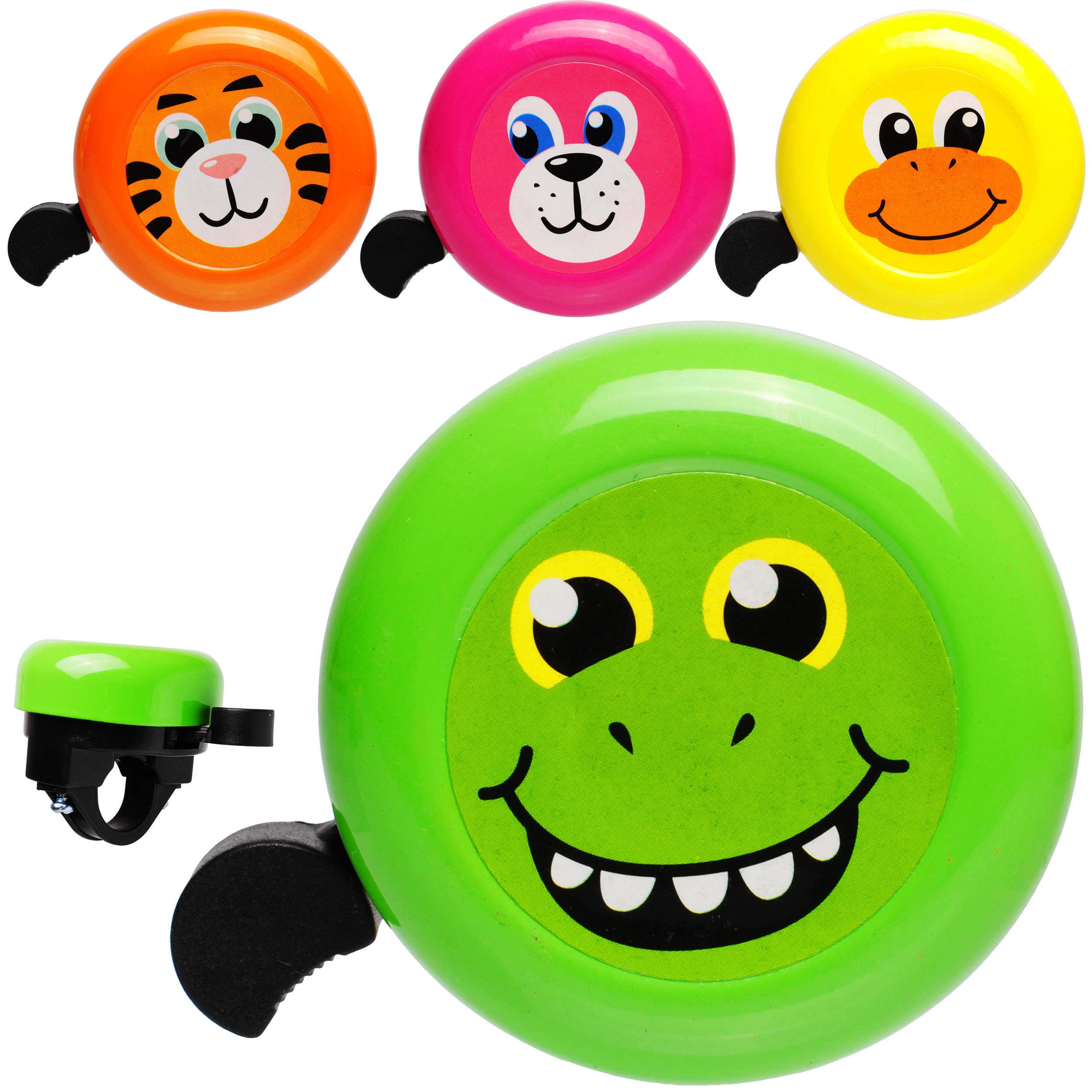 Bicycle Bell - & Faces - - - Sturdy Metal - Universal Bell For Bicycle / Boys Girls & Women - Small Handlebar