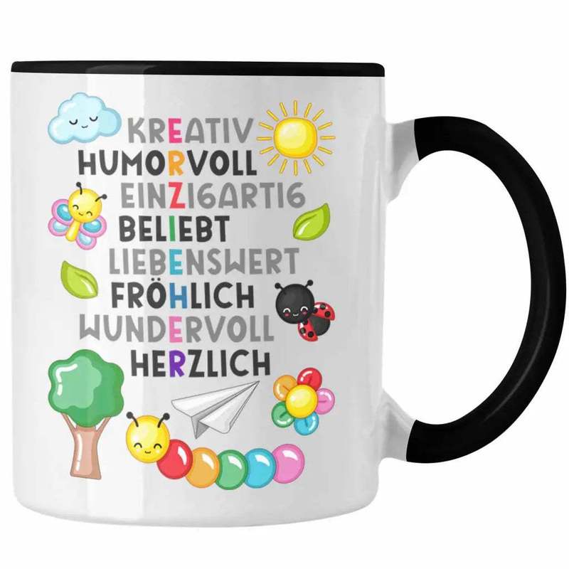 Image of Trendation - Educator Mug Gift, Thank You, Farewell Gift For Best Kindergarten Teacher, Quote "little People, Creative"