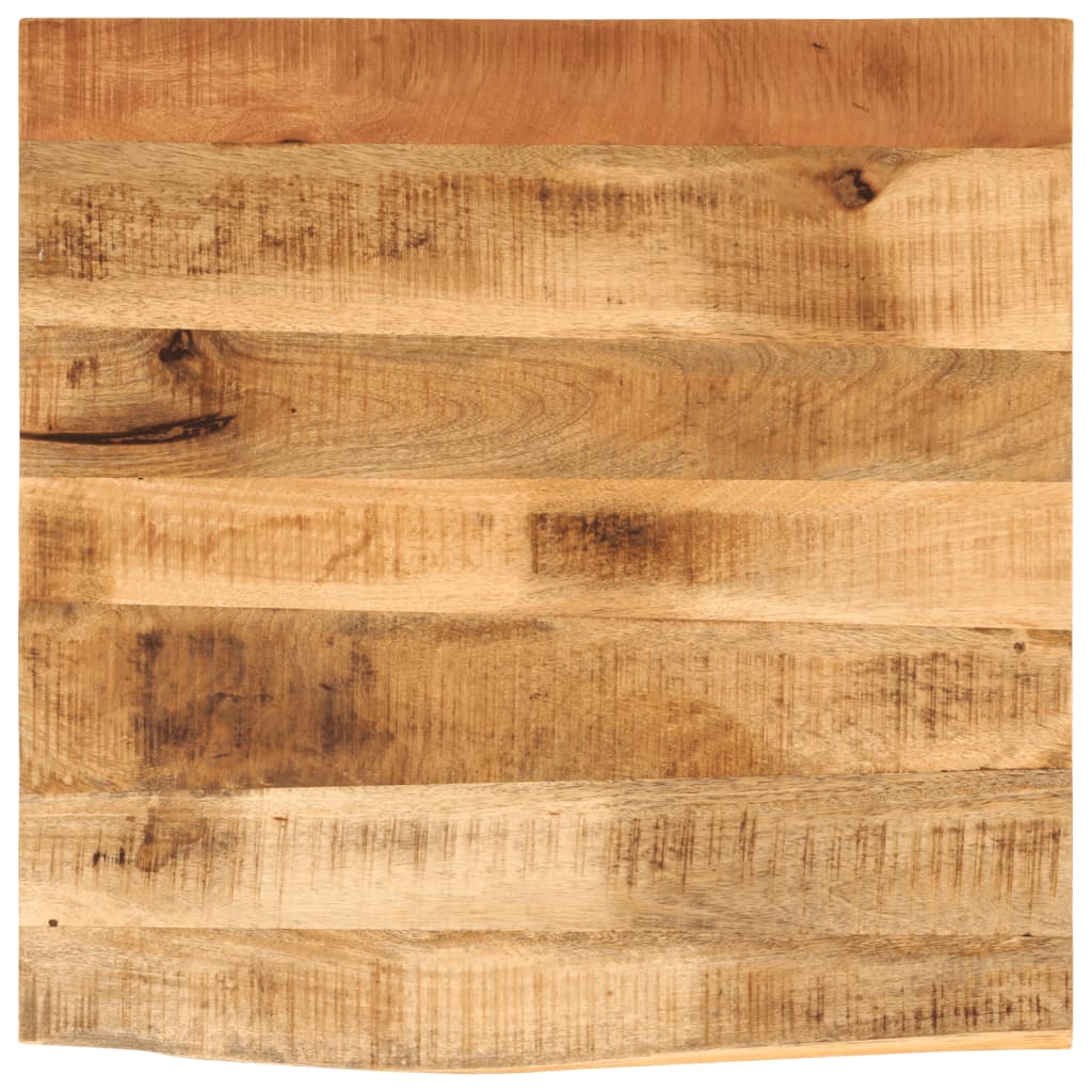 Vidaxl Table Top, Wooden Plate For Table Dining Table Coffee Table, Solid Wood Plate Tree Edge, Replacement Table Top, 60x60x2.5cm Solid Wood Rough Mango Wood
