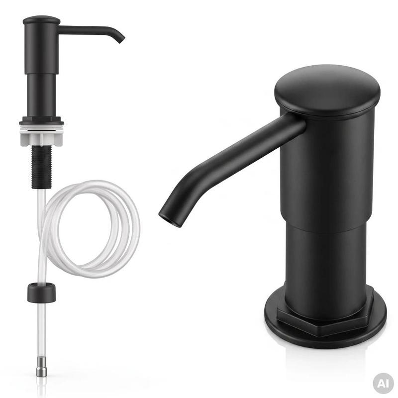 Image of Sink-mounted Dish Soap Dispenser, Countertop-mounted, Built-in, 100cm, Sink-mounted Dish Soap Dispenser, Countertop-mounted, Built-in, 100cm