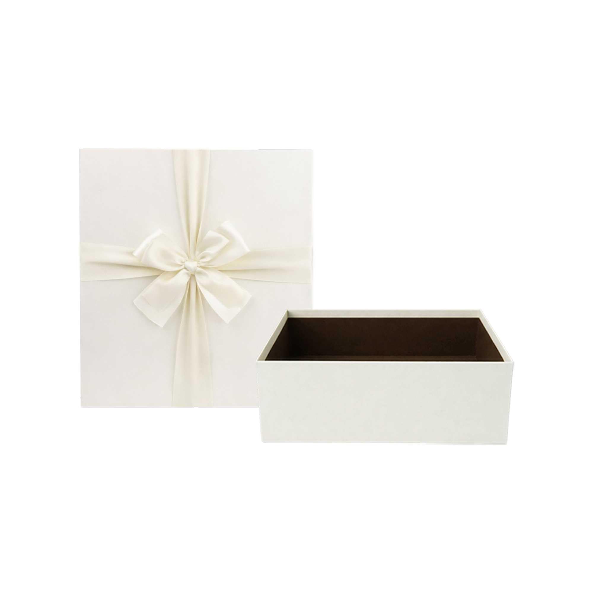Elegant Rigid Gift Box with Satin Ribbon, Perfect for Gifting