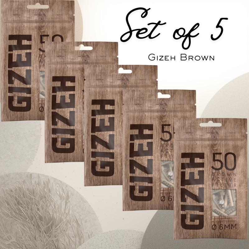 Brown Active Filter 6mm 50-piece Set With Bag