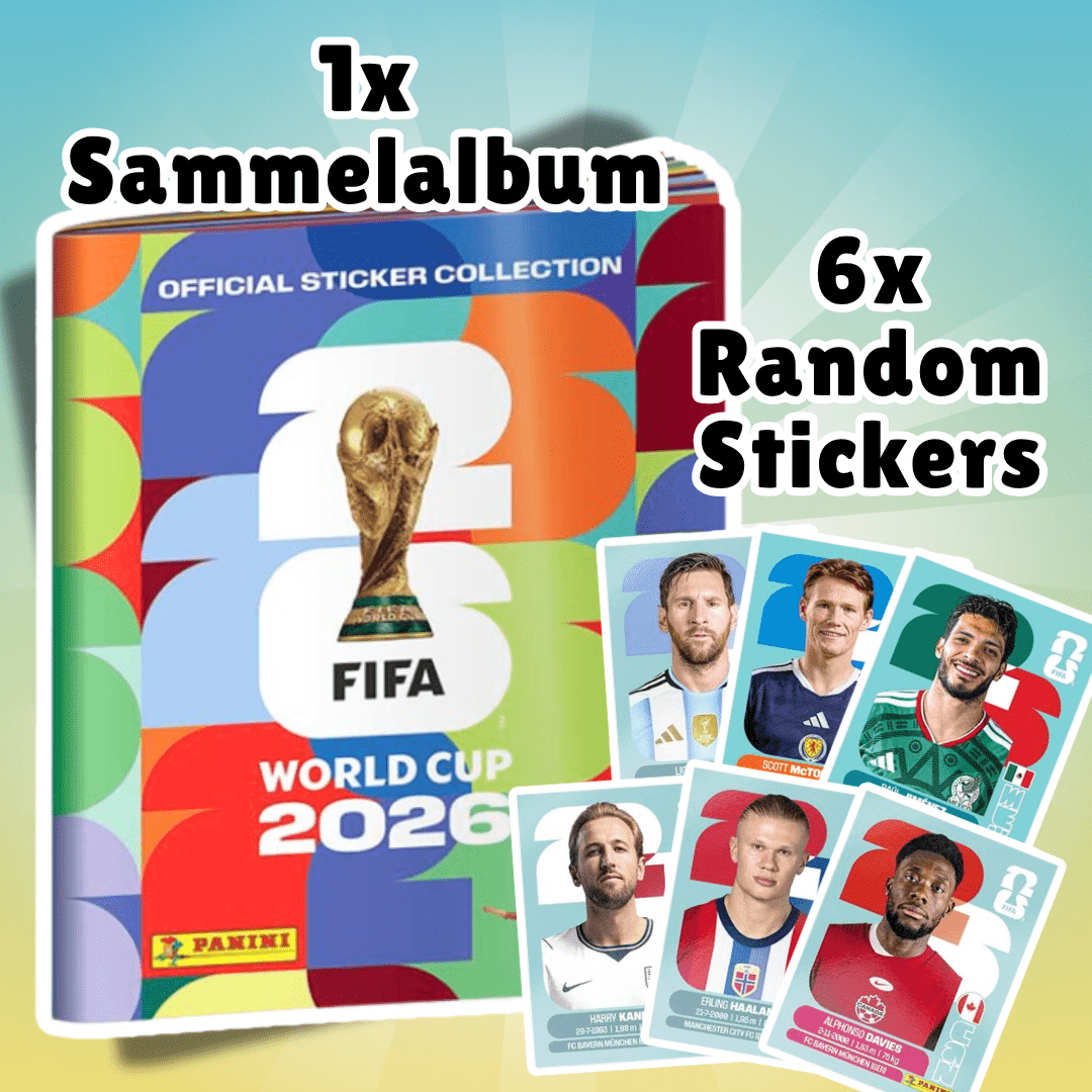 Image of Panini 2026 Sticker Album Softcover With 6 Stickers – Official Sticker Album