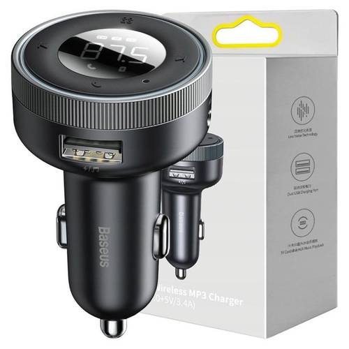 fm transmitter enjoy car bluetooth 5 0 aux black wireless audio ideal for car